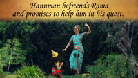 Short film and Bharatanatyam dance - Hanuman and Rama